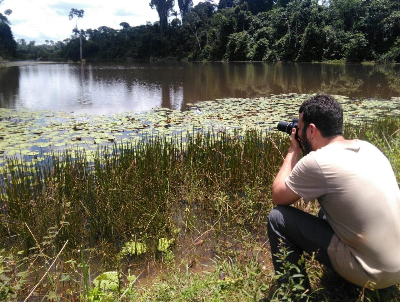 Leonardo De Sousa Miranda during field work in the Amazon